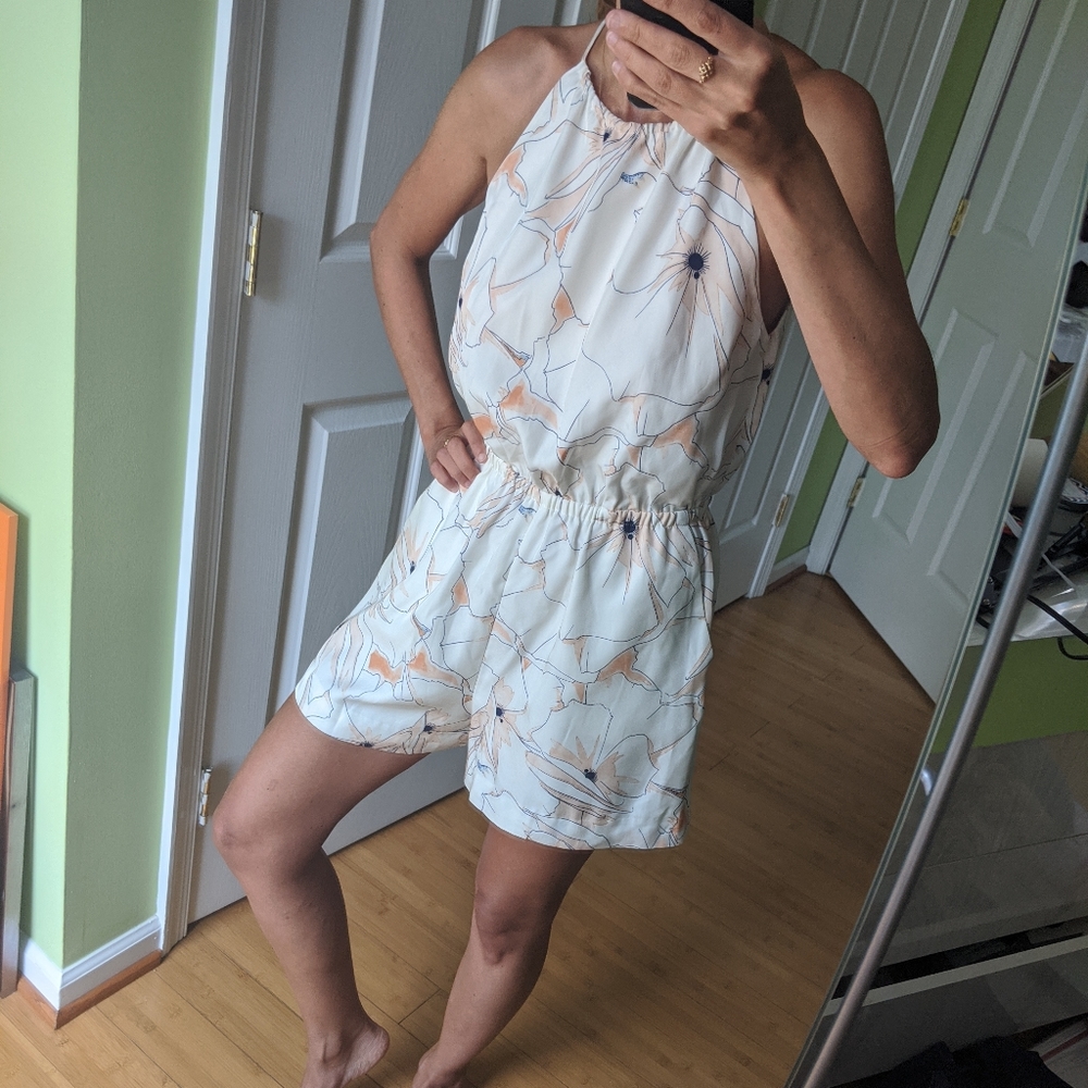 Silk Club Monaco Romper, Size XS